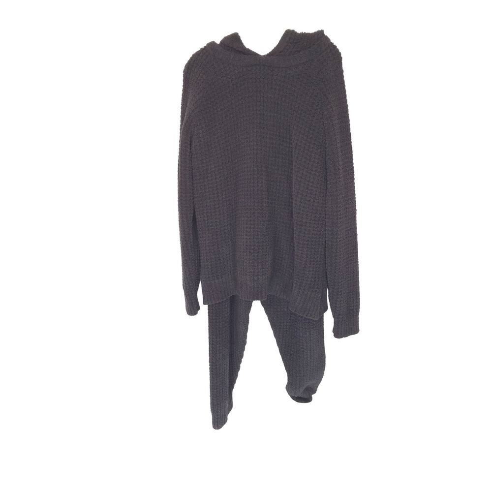 Softies Marshmallow Lounge Set Plus Black Hooded Oversized Loungewear Cozy 2X/3X